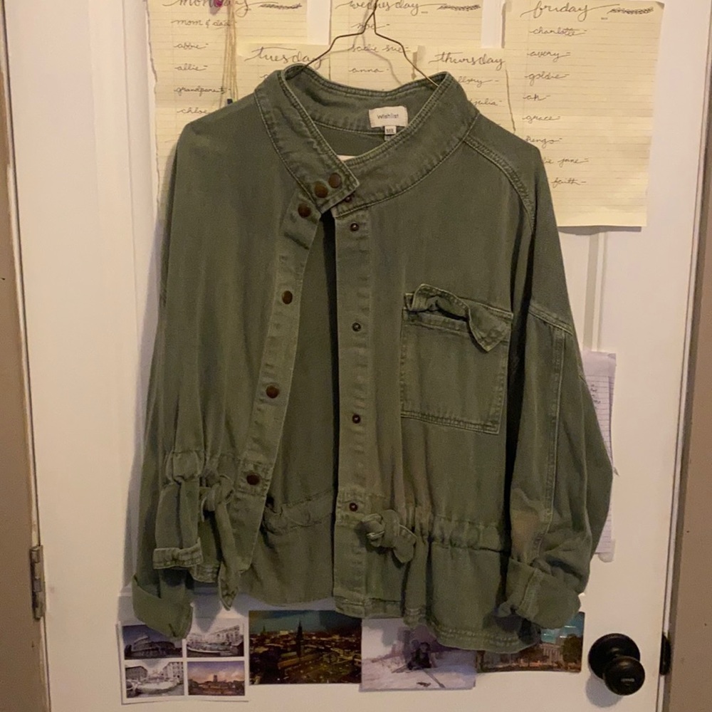 Women’s Wishlist Army Green Jean Jacket